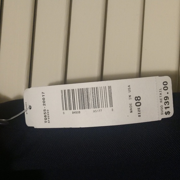 NWT Pendleton Navy Blue Wool Midi Pencil Skirt Size 8 - Picture 3 of 7